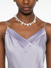 Forte Forte Silk Satin Bodysuit Lilac lilac