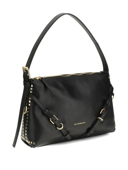Givenchy Voyou Mini Studded Shoulder Bag Black