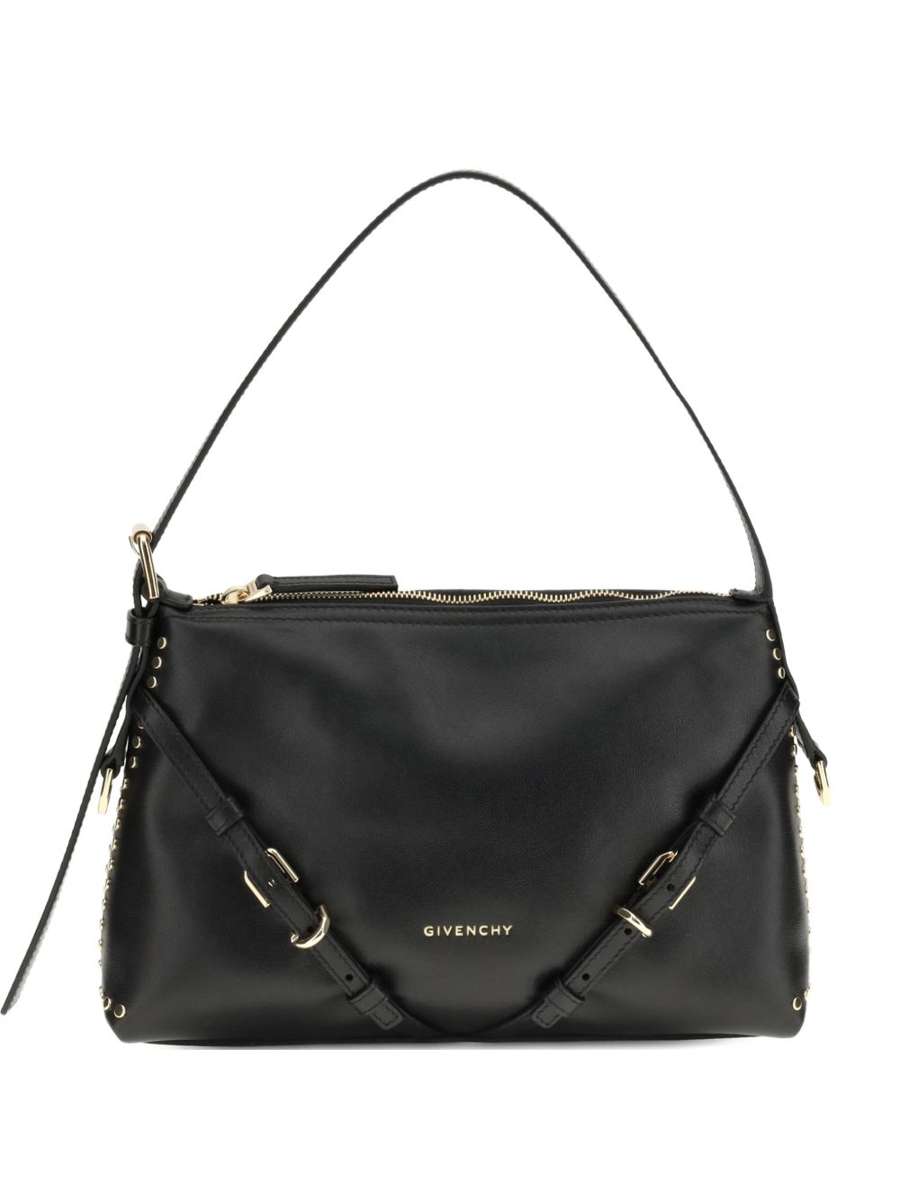 Givenchy Voyou Mini Studded Shoulder Bag Black