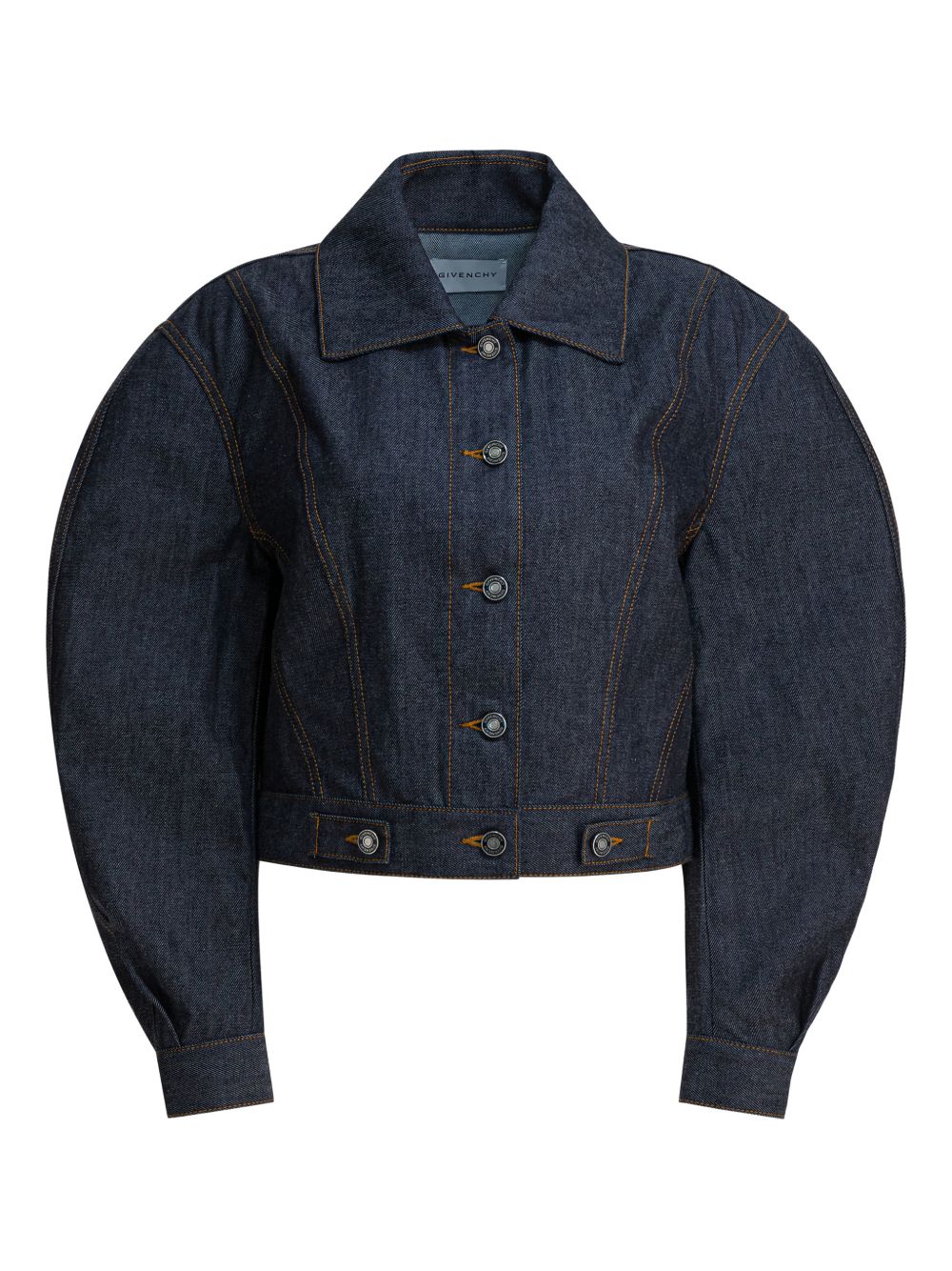 Givenchy Classic Cotton Balloon Sleeve Jacket Blue