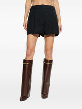 Givenchy Pleated Wool Shorts Black