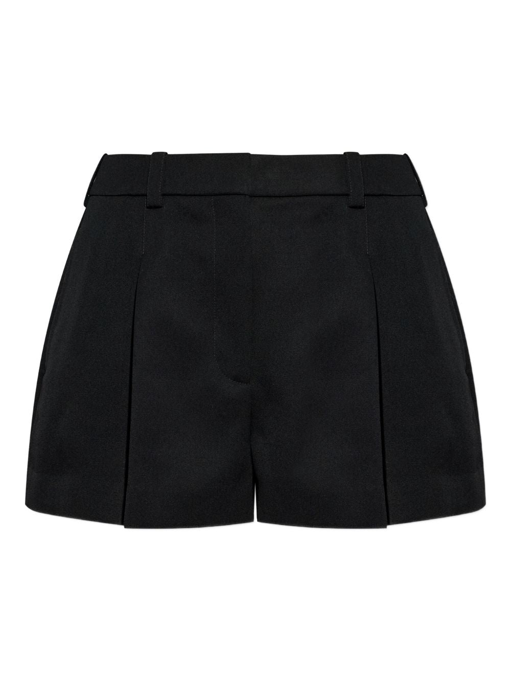 Givenchy Pleated Wool Shorts Black