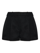 Givenchy Pleated Wool Shorts Black