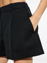 Givenchy Pleated Wool Shorts Black