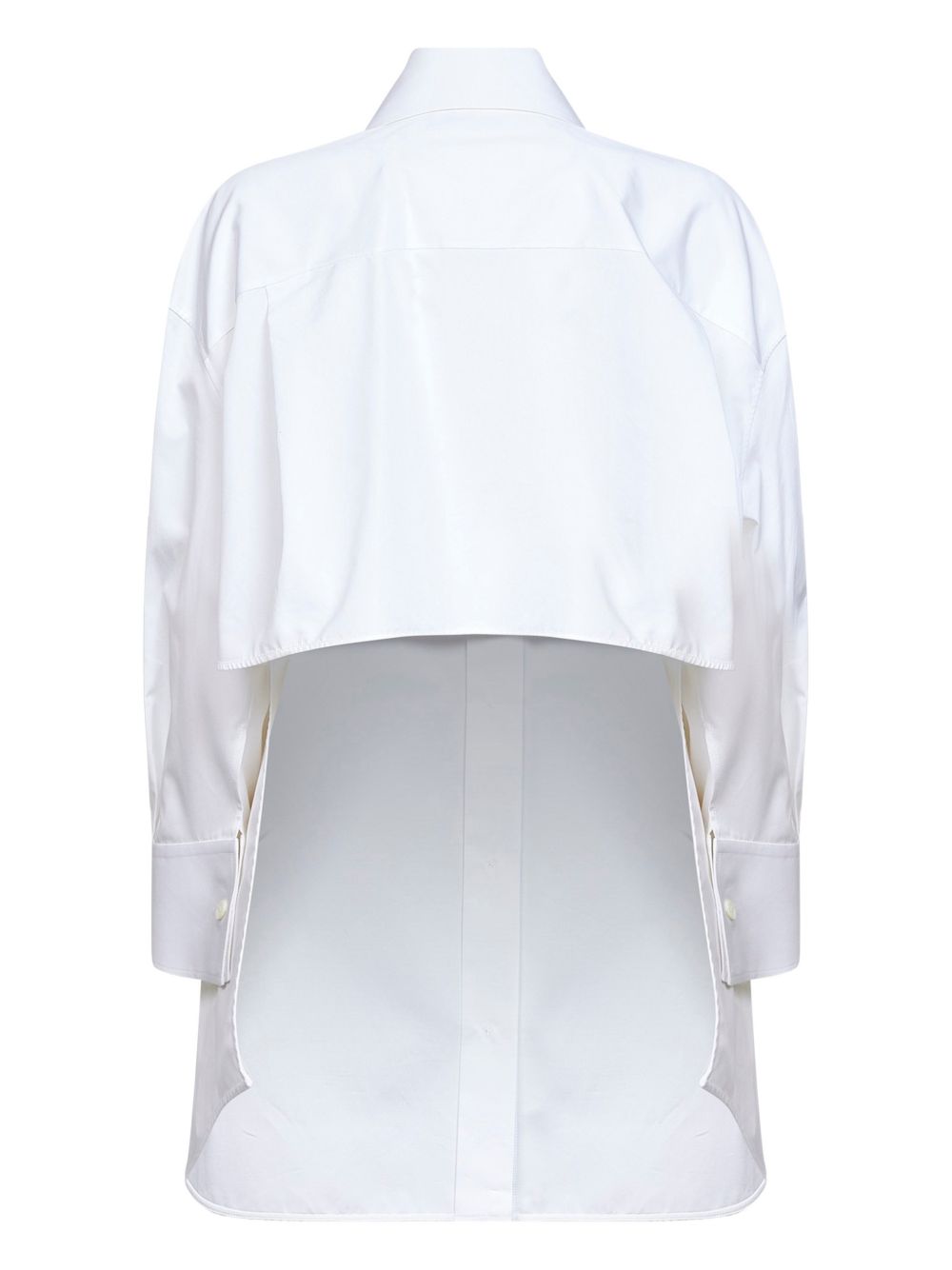 Givenchy Classic Cotton Asymmetric Shirt White White