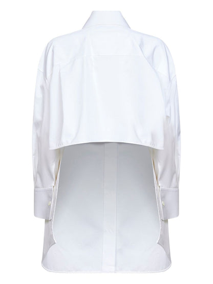 Givenchy Classic Cotton Asymmetric Shirt White White
