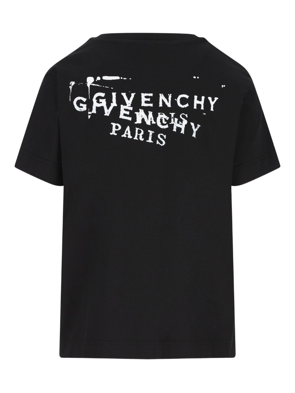Givenchy Logo Print Cotton T-Shirt Black
