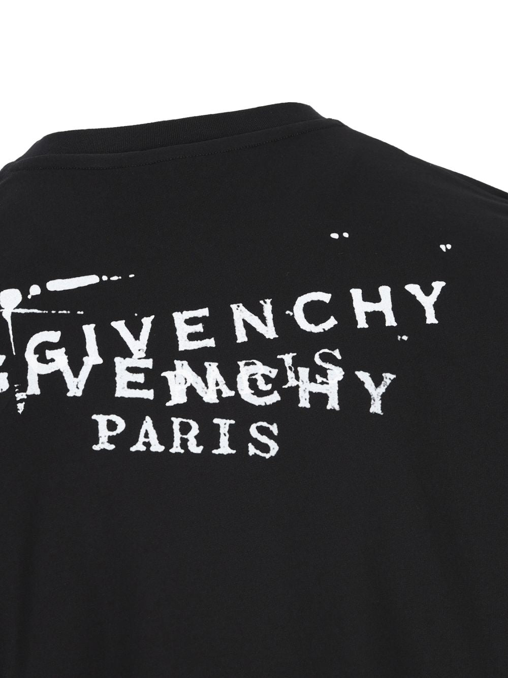 Givenchy Logo Print Cotton T-Shirt Black