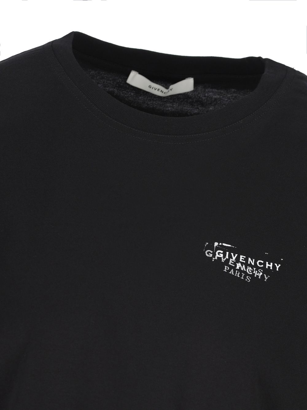 Givenchy Logo Print Cotton T-Shirt Black