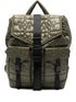Ganni Quilted Flap-Pocket Backpack - Green