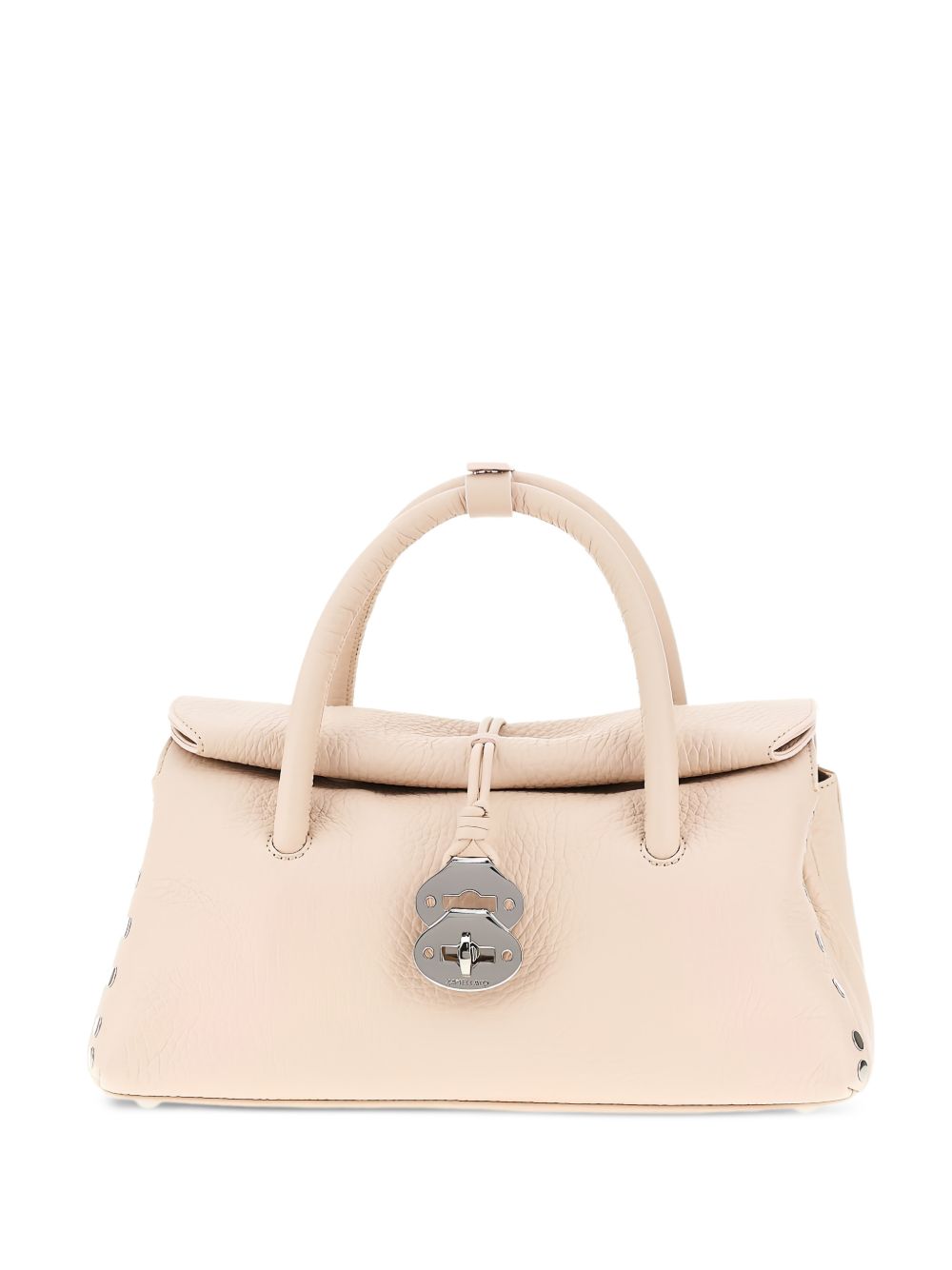 Zanellato Small Studded Leather Handbag Powder