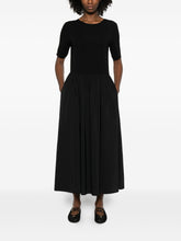 Emporio Armani Midi Viscose Dress Black
