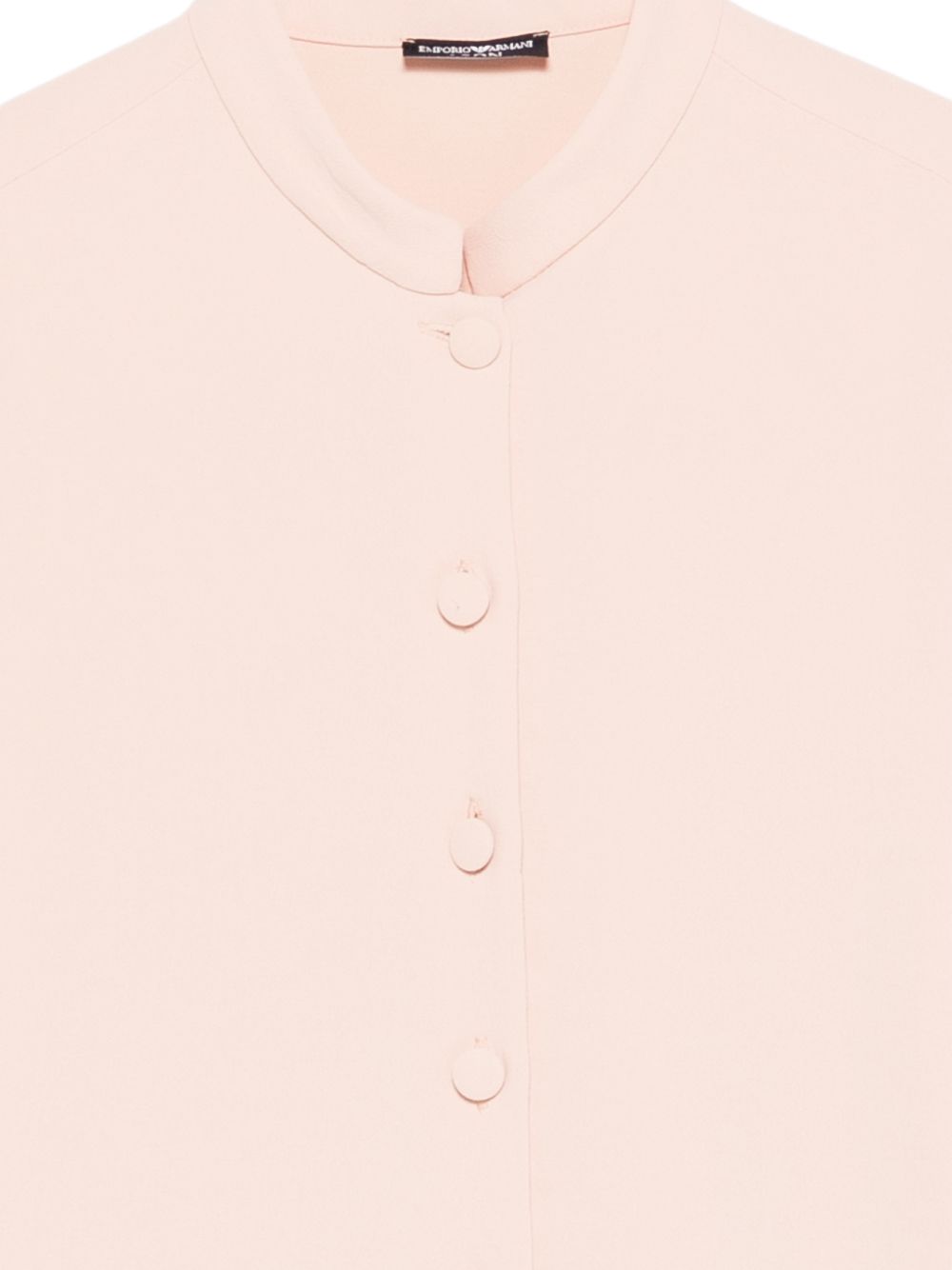 Emporio Armani Crepe Shirt with Minimalist Cut Powder powder