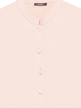 Emporio Armani Crepe Shirt with Minimalist Cut Powder powder