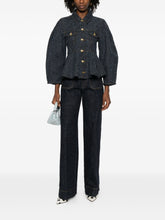 Ganni Denim Jacket Organic Cotton Blue