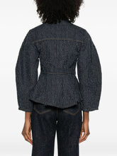 Ganni Denim Jacket Organic Cotton Blue