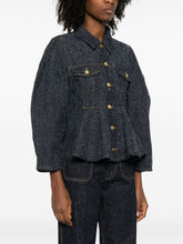 Ganni Denim Jacket Organic Cotton Blue