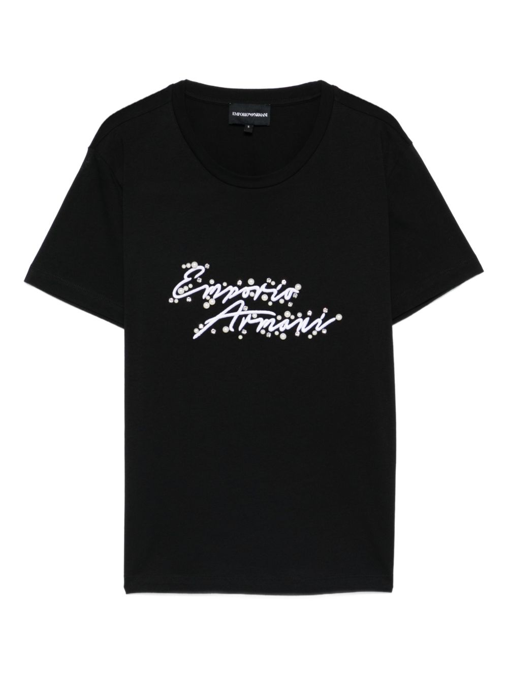 Emporio Armani Logo Cotton T-Shirt Black