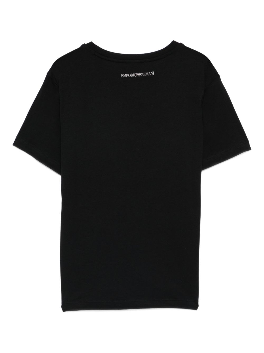 Emporio Armani Logo Cotton T-Shirt Black