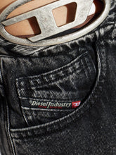 Diesel Faded Denim Bermuda Shorts Black black