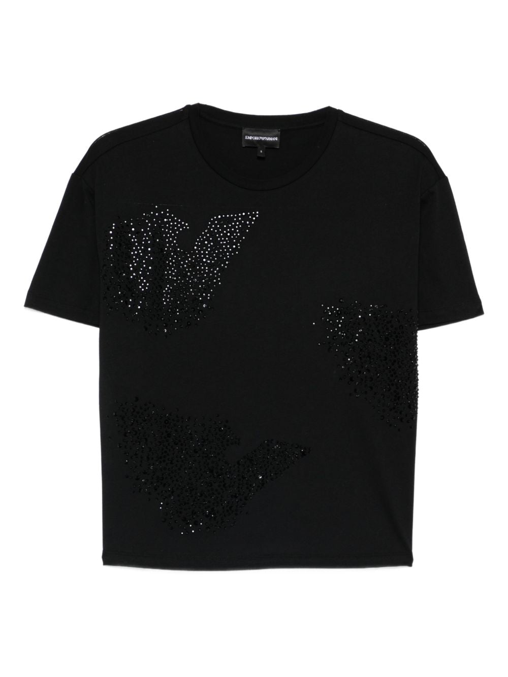 Emporio Armani Logo Cotton T-Shirt Black