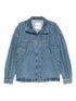 The Attico Denim Cotton Jacket Clear Blue