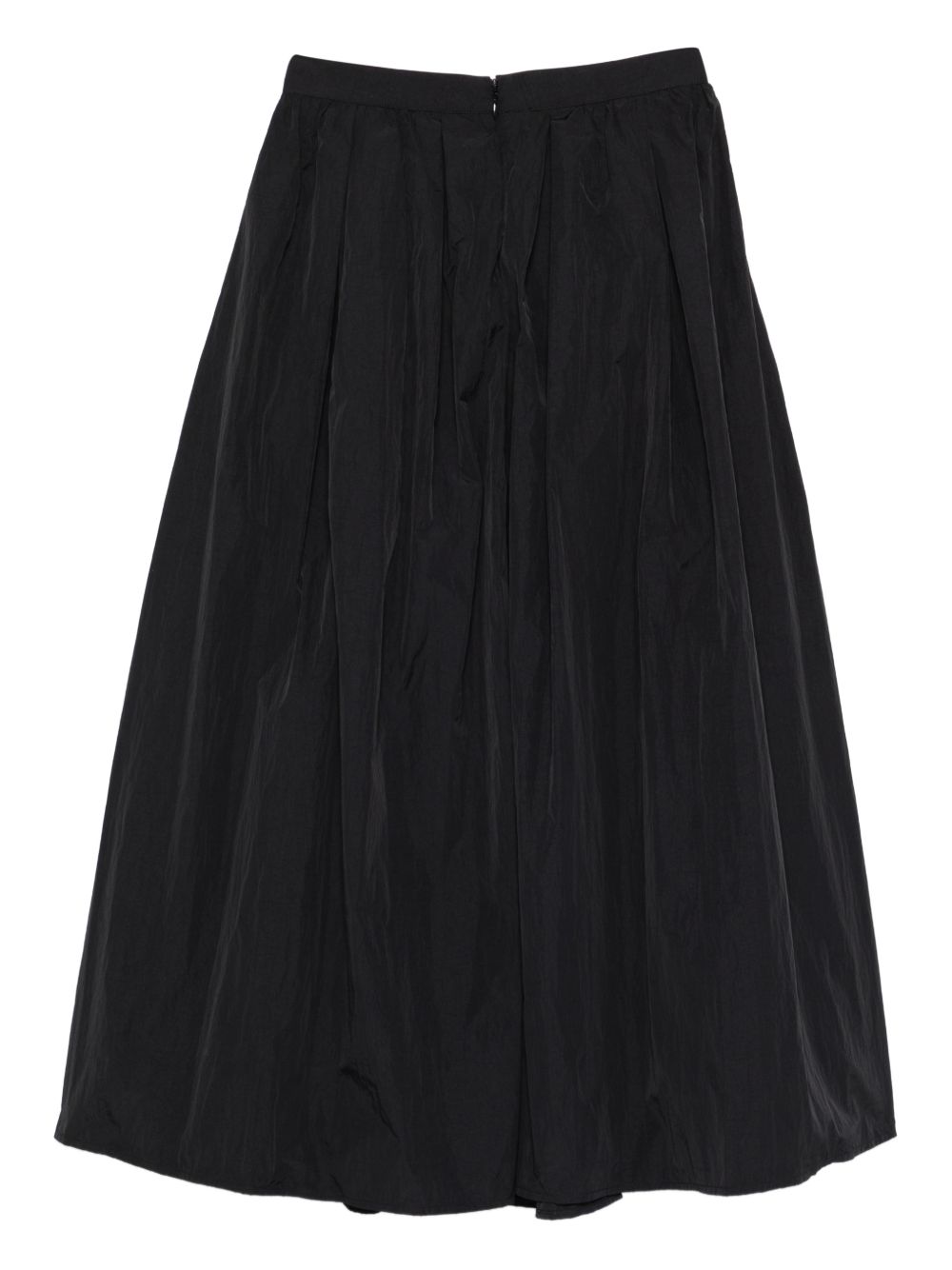 emporio armani long nylon skirt black