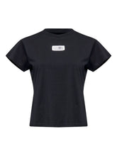 MM6 Maison Margiela Logo cotton t-shirt BLACK