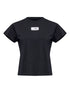 MM6 Maison Margiela Logo cotton t-shirt BLACK