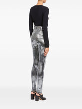 MM6 Maison Margiela High-Waisted Sequin Leggings Silver
