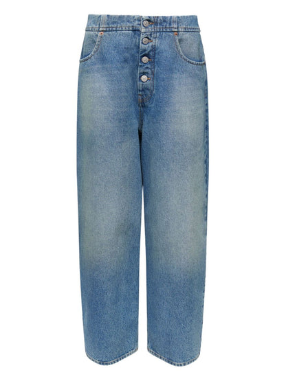 MM6 Maison Margiela Barrel Denim Jeans Clear Blue clear blue