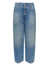 MM6 Maison Margiela Barrel Denim Jeans Clear Blue clear blue