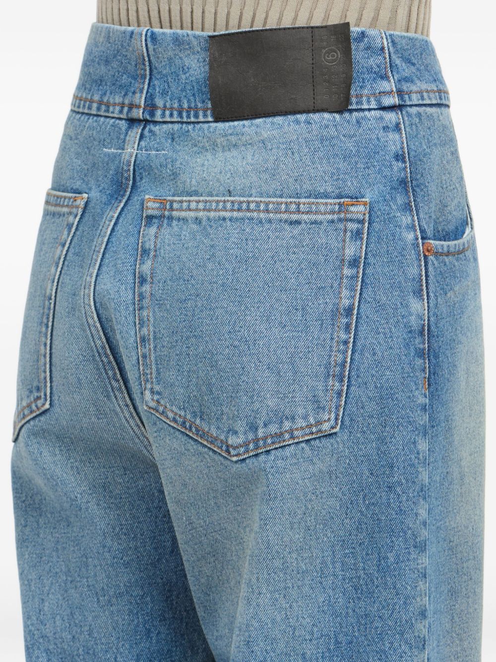 MM6 Maison Margiela Barrel Denim Jeans Clear Blue clear blue