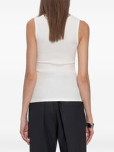 MM6 Maison Margiela Ribbed Logo Cotton Tank White white