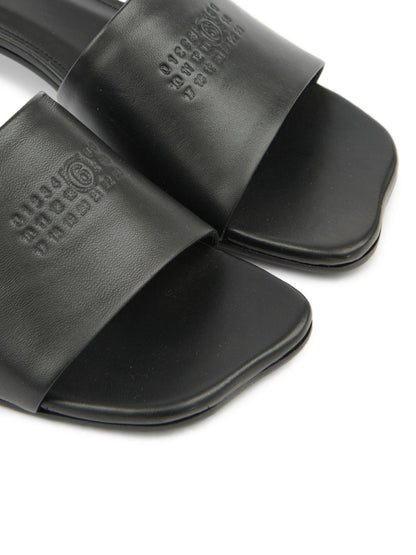 MM6 Maison Margiela Anatomic sandals. BLACK