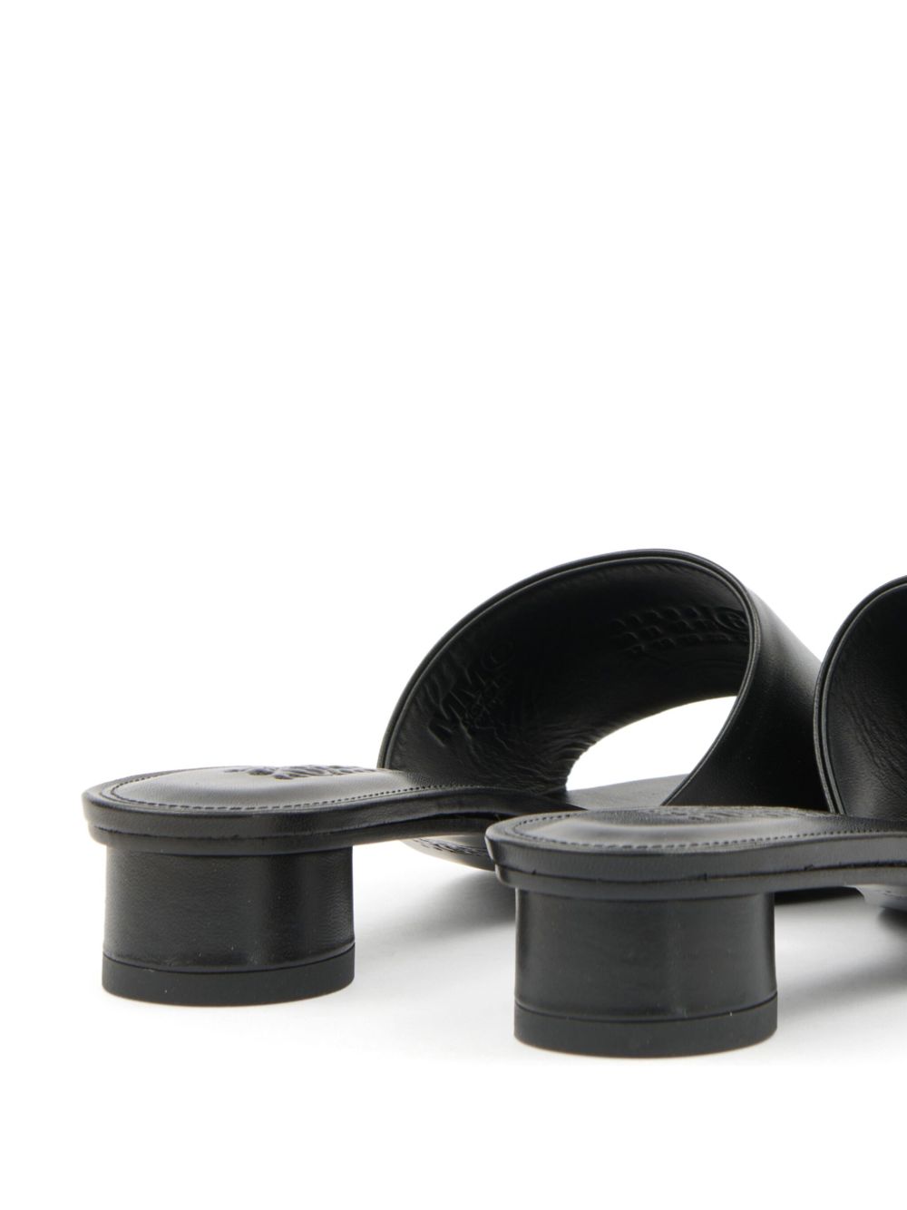MM6 Maison Margiela Anatomic sandals. BLACK