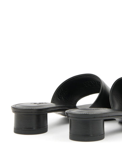 MM6 Maison Margiela Anatomic sandals. BLACK