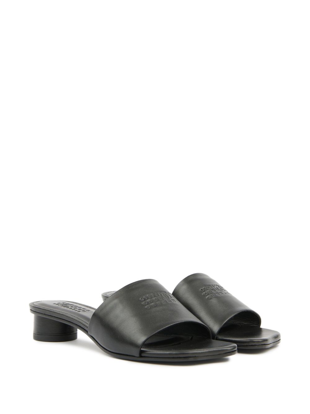 MM6 Maison Margiela Anatomic sandals. BLACK
