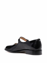 Maison Margiela Tabi Leather Mary Jane Flats Black