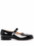 Maison Margiela Tabi Leather Mary Jane Flats Black