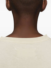 Maison Margiela Signature Numbers Cotton T-shirt Beige