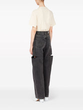 Maison Margiela Tapered Cut-Out Denim Jeans Grey