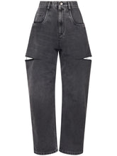 Maison Margiela Tapered Cut-Out Denim Jeans Grey