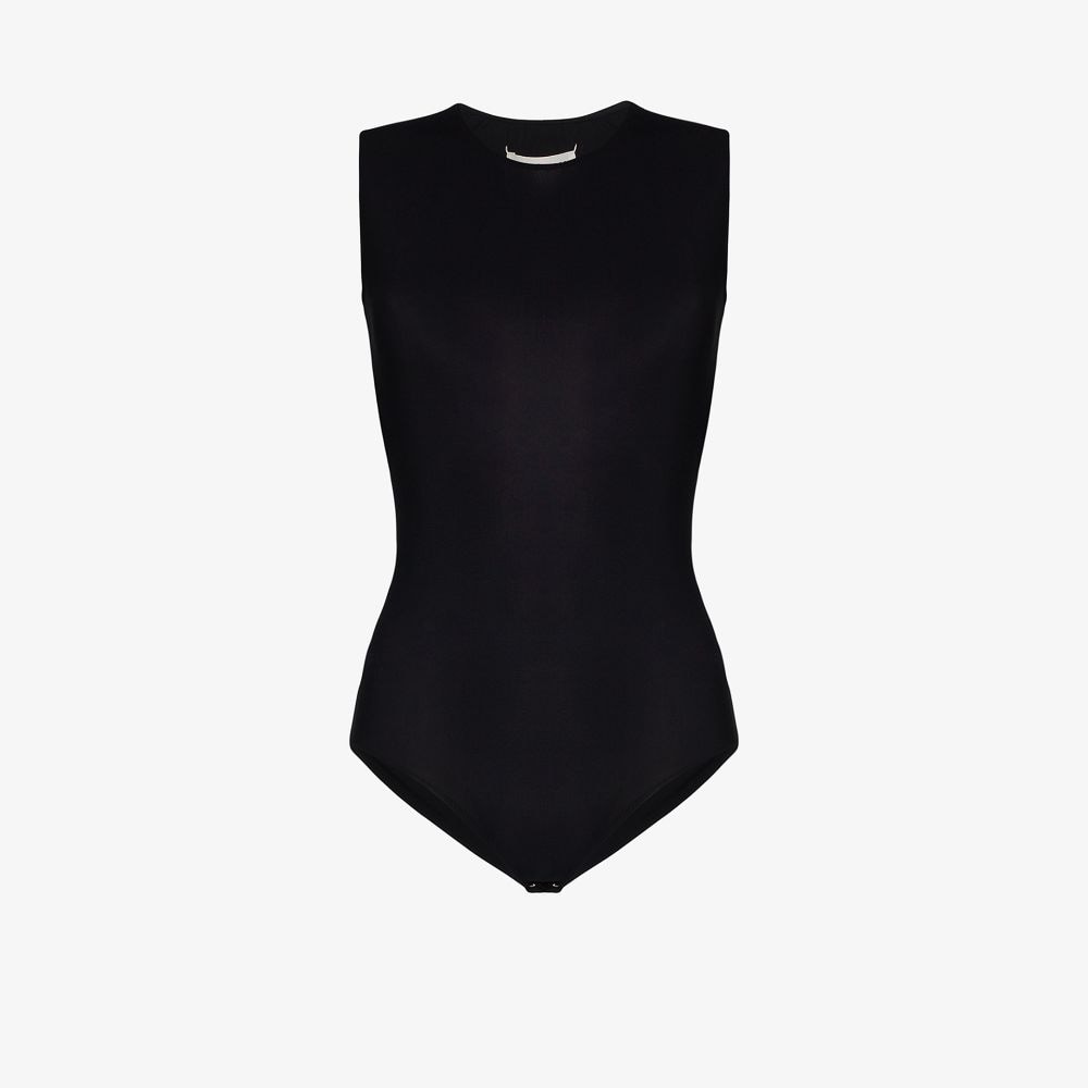 Maison Margiela Signature Four-Stitch Bodysuit Black black