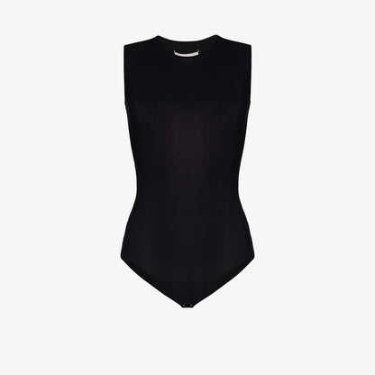 Maison Margiela Signature Four-Stitch Bodysuit Black black