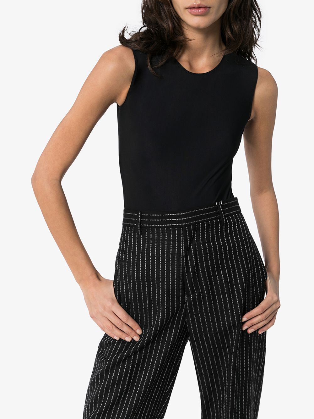 Maison Margiela Signature Four-Stitch Bodysuit Black black