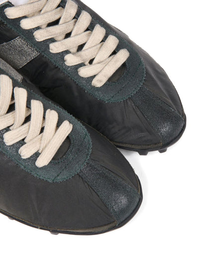Maison Margiela Sprinters Low Leather Sneakers Green Green