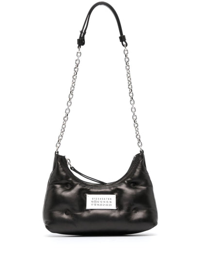 Maison Margiela Glam Slam Micro Leather Hobo Black