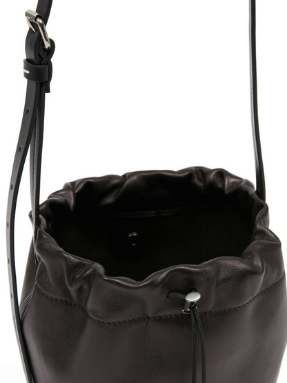 Maison Margiela Lambskin Drawstring Clutch Black