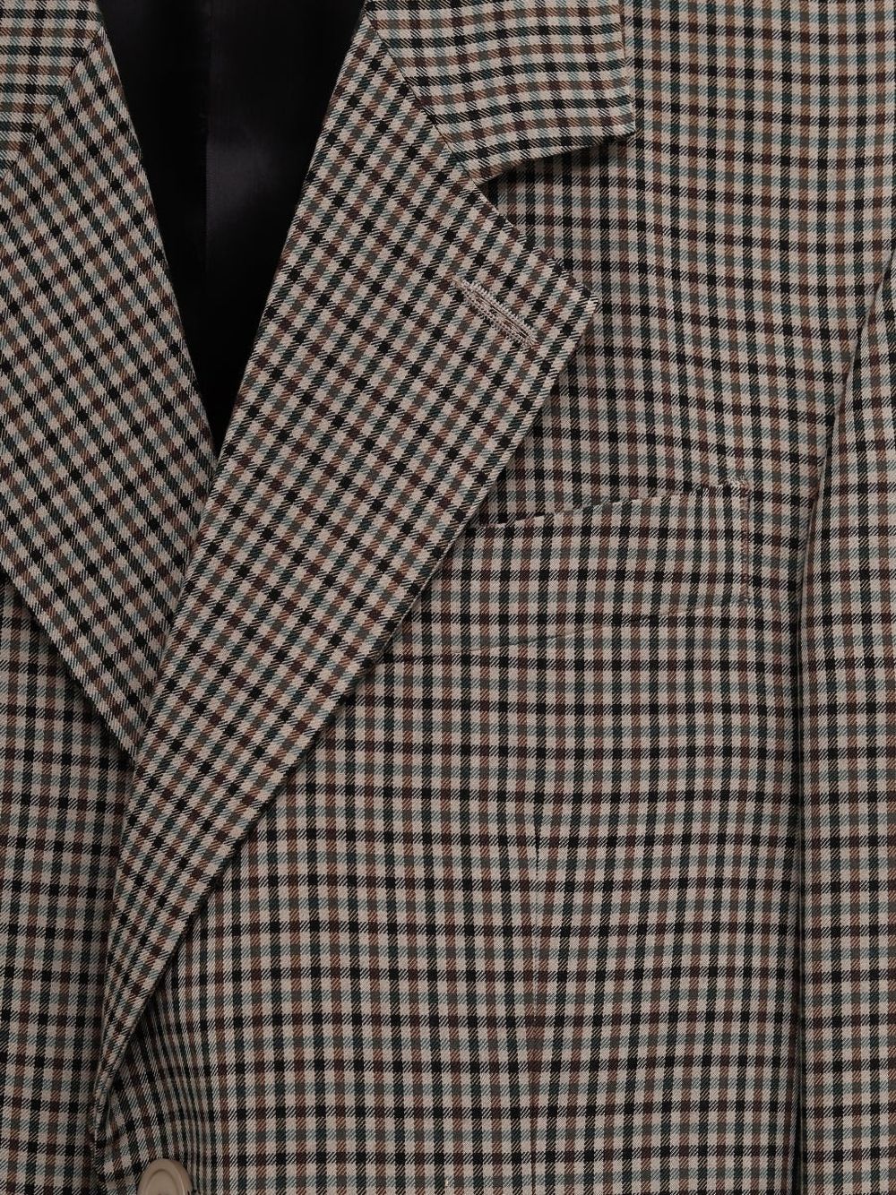 Balenciaga Check Print Tie Detail Jacket Khaki khaki